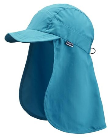 JAKO-O UV Mütze Kappe Nackenschutz, dunkeltürkis, Gr. 54/56