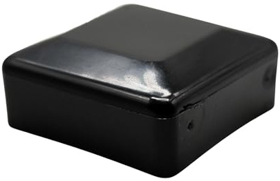 DOJA Barcelona Capuchon de Poteau - Pack 12-60x60: Noire - Protection Efficace - Plastique et Capuchon Plastique Rectangulaire Offrant une Esthétique Moderne et Résistant, avec Bouchon pour Poteau