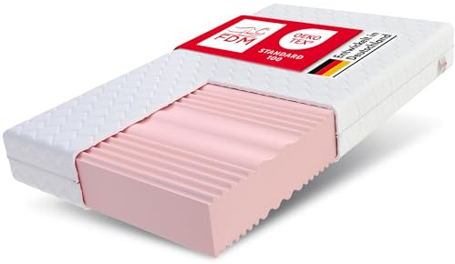 FDM Matratze 140x200 cm Härtegrad H3 H4 Höhe 24 cm Kaltschaummatratze Doppelseitige Rollmatratze HR-Schaum 7 Komfortzonen mit Hypoallergenem Waschbarem Jersey Bezug Oeko-Tex Verdura MAX Plus