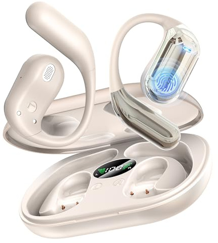 Boytond Ultra Open Ear Earbuds - Bone Conduction Headphones Wireless Bluetooth, Waterproof Deep Bass Earphones for Fitness and Running, Secure Fit for Small Ears, Sweat-Resistant for Workouts