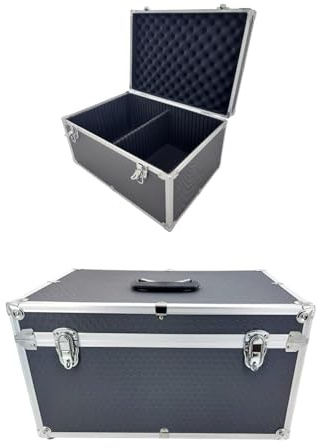 ROC Cases C408 Chest Flight Case Customisable Dividers with L 450mm x W 310mm x H 240mm Lockable Protective Hard Grey Storage Box