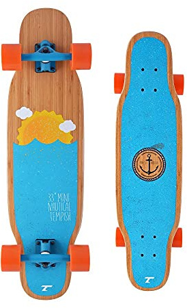 Tempish Mini Nautical Longboard, Unisex niños, Blue, Mini