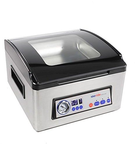 SousVideTools [SVT-03100] iVide Selladora al vacío con cámara, sistema de sellado al vacío y conservación de alimentos, adecuado para alimentos secos y húmedos, compartimento de sellado de 300 mm