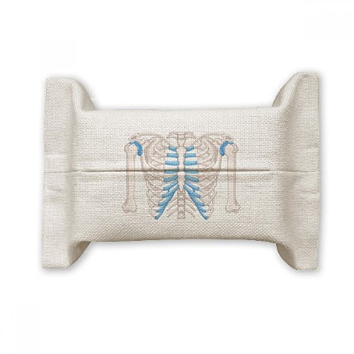 DIYthinker Rib Thoracic Lucky Illustration Tissue Paper Cover Holder Cotton Linen Bag