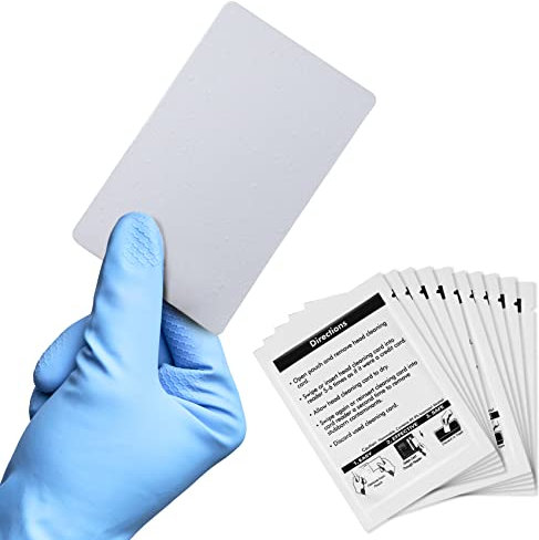 CR80 Reinigungskarten, doppelseitiger Kartenleser-Reiniger, POS-Swipe-Terminal-Reinigungskarten CK-CR80 (50 Stück)