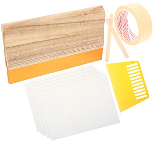 Ciieeo Siebdruckset Mit Siebdruck-einsteigerset Siebdruckrakel Und Siebschaber Inkl. Farbrakel Für Textilien Und Siebdruckwerkzeug Mit Farbschaber Und Siebdruckplatte