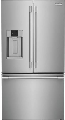 Frigidaire Professional 36 in. 22.6 cu. ft. Counter Depth French Door Refrigerator in Stainless Steel with CrispSeal Technology PRFC2383AF