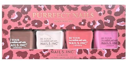 Nails.INC Purrfect Nails Nagellack-Set, 4-teilig