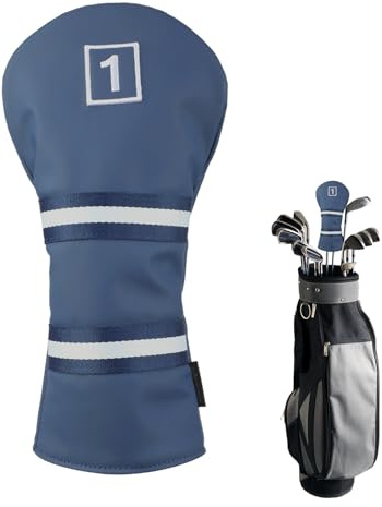 Gupcaqosjw Copri Teste per Mazze da Golf | Resistente Strappo Con Chiusura Elastica,Coperture Resistanti Strappo Per Legni E Driver,Per Donne, Regalo per Padre, Compleanno, Natale, Attività all'Aperto
