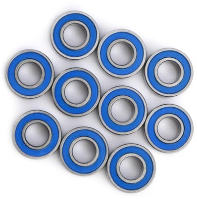 Fesjoy Rodamientos Rígidos de Bolas Resistentes y de Alta Velocidad, Rodamientos con Doble Blindaje, Fácil Instalación MR115-2RS Rodamientos de Bolas en Miniatura 5x11x4 Mm