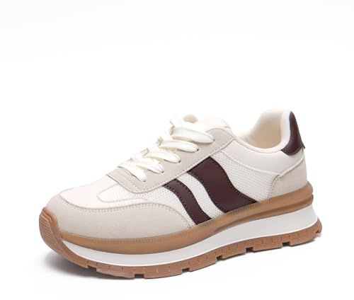 JOMIX Baskets Femme Sneakers Casual Légères Confortables Sport Chaussures Plateforme