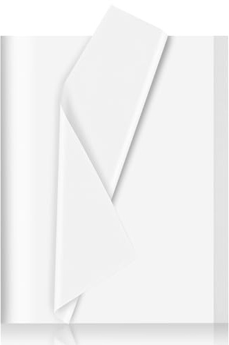 120 Fogli di Carta Velina Bianco, 50 x 70cm Carta Velina per Imballaggio,per Sacchetti Regalo,Per Cartamodelli, Matrimonio, Compleanno, Natale, Fai Da Te, Decorazione