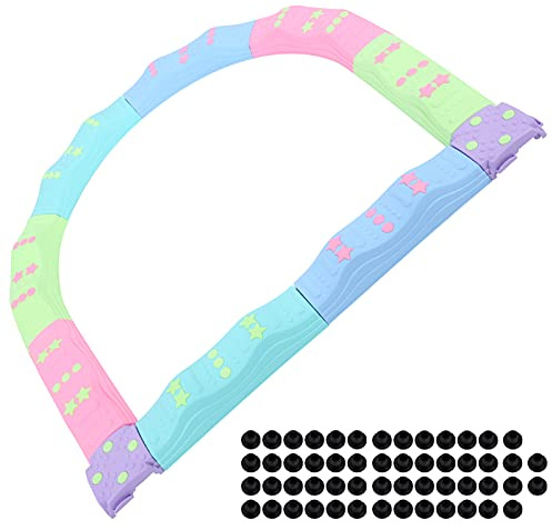 Qudinip Ensemble de Poutre D'équilibre pour Enfants avec des Couleurs Vives pour Favoriser la Force D'équilibre et la Coordination des Enfants 10 Pièces