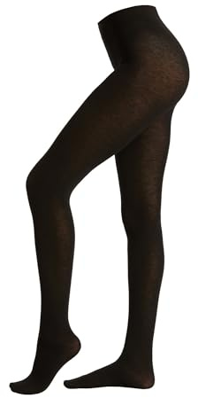 CALZEDONIA Woman's Opaque Matte Cashmere and Modal Tights in Black, Size M