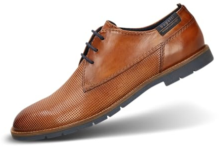 Bugatti Zapatos con Cordones para Hombre 311-arm01, coñac, 44 EU