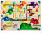 Magnetspiel Labyrinth Spielzeug, Dinosaurier Spielzeug, Montessori Spielzeug, Dinosaurier Magnetspiel Junge, Zahlen Farben Lernen Sortierspiel, Lernspiele Holzspielzeug Geburtstagsgeschenk Kinder