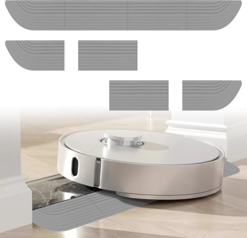 Dörrtröskel ramp robotdammsugare, EUBSWA universell ramp dörrtrösklar 68 x 5 cm i rullstol och badrum för robotdammsugare, ökning (68x5cm Grå)