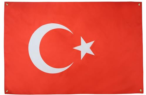 AZ FLAG Drapeau Turquie 150x90 cm avec 4 oeillets, Pavillon Turc pour balcon ou mur