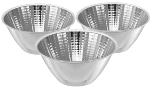OSALADI Flashlight Reflector Cup Replacement Aluminum Reflector Shade for Spotlight Fixtures 3Pcs Light Accessories for Indoor Outdoor Lighting Enhanced Beam Focus for Camping Hiking