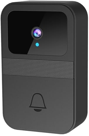 ZDAGELD Trådlös Smart Videodörrklocka D9, 2-vägs ljud- och Rörelsedetektering Säkerhetskamera med HD Night, Fjärrvisning, Röstväxlare, Familjeappdelning, Auto-snap och (Engelsk+torrbatteriversion)