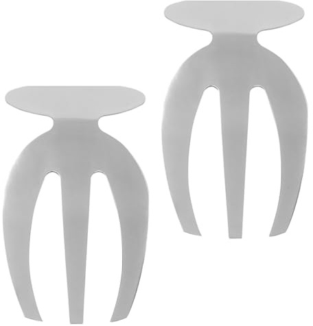 JOINPAYA Tenedor para Servir Ensalada 2 Piezas Garra de Acero Inoxidable Plateado Utensilios de Cocina Duraderos y Resistentes para Comedor y Hogar