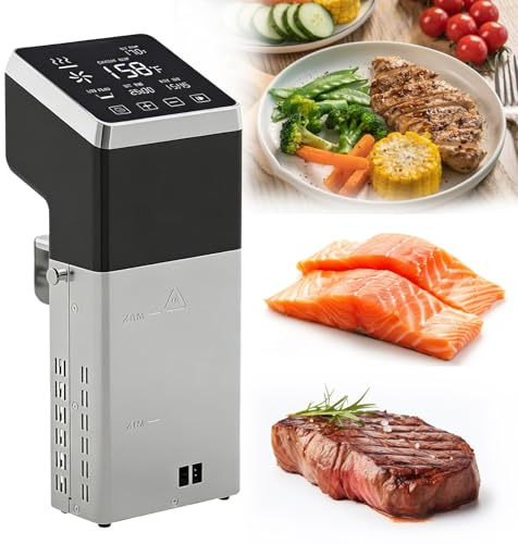 Precisionskokare Och Termisk Sous Vide-Maskin, Kommersiell Kokare 1600 W Med Kraftfull Pumpdesign, Exakt Temperaturtimer För Biff, Skaldjur, Grönsaker