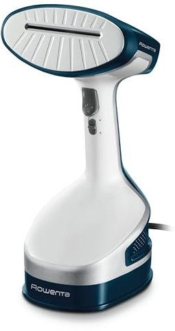 Rowenta Handheld Steamer for Clothes, X-Cel, 1600 Watts, 40-Second Fast Heat-Up, Powerful Continuous or On Demand Steam, 1600 Watts, Portable Clothes Steamer, Travel Must Have, Navy Blue, DR8120