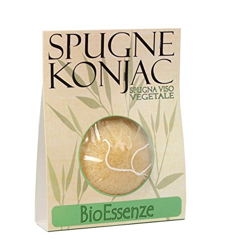 BioEssenze SPUGNE KONJAC per il viso 100% vegetali (ARANCIO)