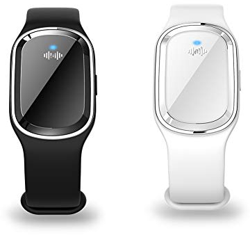 Warooma Lot de 2 bracelets anti-moustiques électroniques bioniques non toxiques pour bébés, enfants et adultes