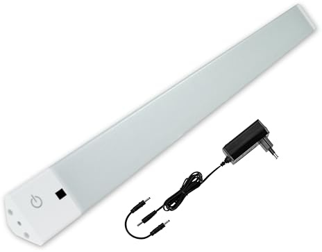 REV 2400015510 Vinkellampa, LED-underbyggnadslampa, utbyggbar, dimbar, 55 cm, 10 W, silver