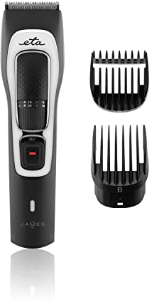 ETA Bartschneider James 2in1 - Li-Ion Akku, Wählbare Schnittlänge von 1-20mm, Betrieb 90min, Bart- und Haartrimmer