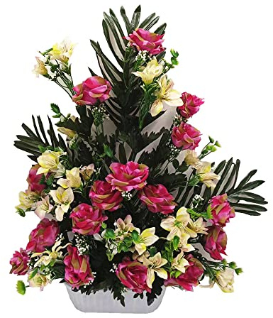 Centro de Flores Artificiales para Cementerio e Iglesia. Todos los Santos. (Lila 2)
