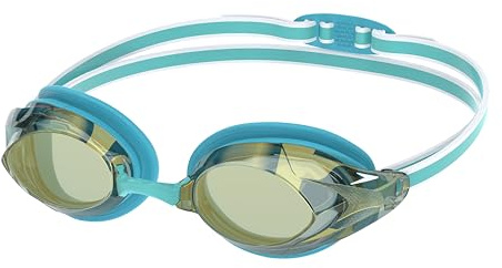Speedo Vanquisher 3.0 Mirrored, Lunettes de plongée aux femmes, Light Blue, One Size -
