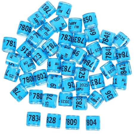 Milisten 50stücke Nummerierte Kunststoff Tauben Beinringe Für Brieftaubenidentifikation Vogelbeinringe Taubenfußringe Ländertaubenbeinringe