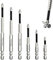 ExcellaElite High Magnetic Screwdriver Drill Bit Set 6 PCS Magnetic Screwdriver Bits, Durable High Hardness Impact Driver Bit Set for Electric Drill, 50 65 75 100 120 150mm