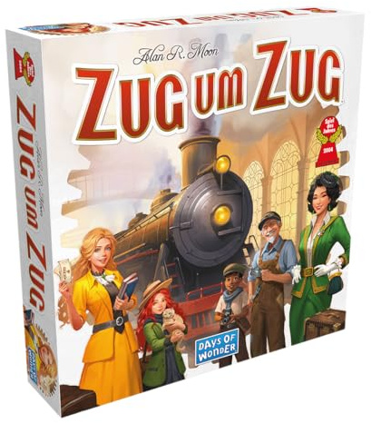 Days of Wonder, Zug um Zug (Refresh), Familienspiel, 2-5 Spieler, 8+ Jahre, 30-60 Minuten, Deutsch