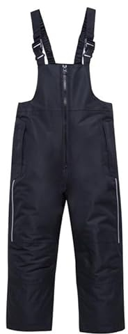 PAIDAXING Pantalon de ski imperméable unisexe pour garçons et filles - Pantalon de neige épais et chaud à fermeture éclair - Pantalon de neige décontracté pour enfants - Salopette thermique avec