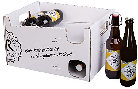 Bierrutsche für 0,5 NRW und Bügelverschluss Flaschen | Gadget für kalte Getränke