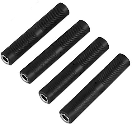 HSP-HSWITI 6,35 mm Buchse auf Buchse, 1/4 Zoll TRS/TS-Kupplung, Stereo-Adapter – 4 Stück