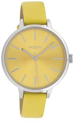 Oozoo Damenuhr mit Lederband Small Color Line 36 MM Gelb C10256
