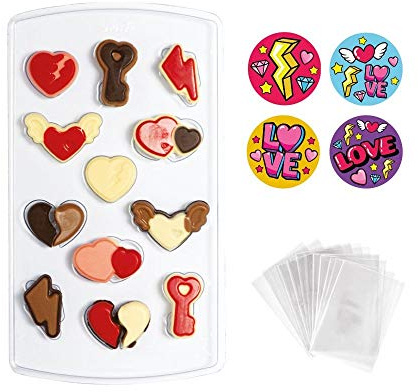 Decora 0890011 Set Stampo Termoformato Cuori 15 X 26 Cm