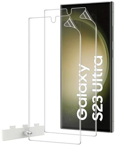 AOKUMA Protections d'écran pour Samsung Galaxy S23 Ultra/S22 Ultra, [2 pièces] Film de Protection en TPU Flexible Compatible avec Samsung S23 Ultra, HD Transparent, Résistant aux Rayures