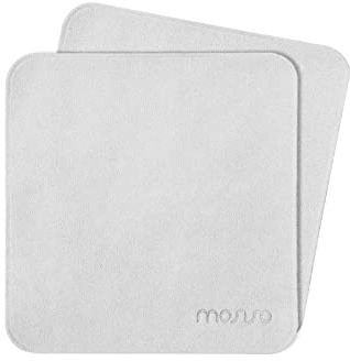 MOSISO Polishing Cloth, 2PCS Soft Microfiber Cloth Electronic Screen Cleaning Cloths Compatible with iPhone,Compatible with MacBook,Compatible with iPad,Tablets,Laptop Notebook Computer,Camera, Grey