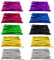 1000 STÜCKE 10 cm Kabelbinder, 8 Farben, versiegelte Kabelbinderverpackung, Metallfliegen, geeignet für Süßigkeitentüten, Partybedarf, Geschenkverpackung