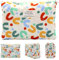 JDBlissful Reise Kosmetiktasche Kulturtaschen, Bunt Bedruckte Kosmetiktasche Damen, Groß Kapazität Travel Makeup Bag, Baumwolle Aesthetic Reise Kulturbeutel für Frauen Mädchen Kinder