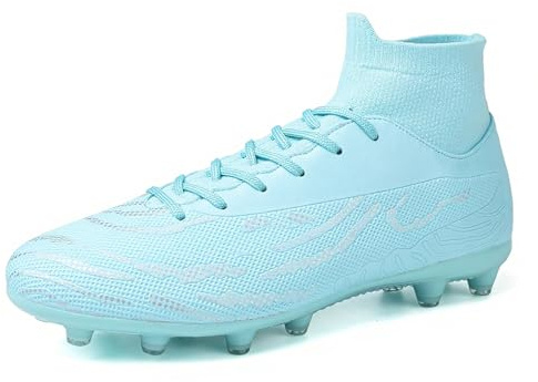 RDYLBU Chaussures de football pour homme Madame Souliers à crampons Football AG, bleu, 42 EU