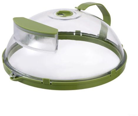 Coperchio per cottura a vapore per microonde, 25,4 cm con manico, mantiene il cibo fresco (B)