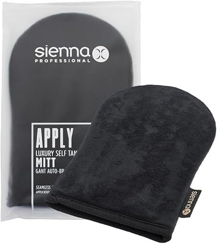 Sienna X Guanto autoabbronzante di lusso in velluto. Applicatore di abbronzatura finta per risultati senza striature e impeccabili. Guanto lavabile in lavatrice e impermeabile, perfetto per