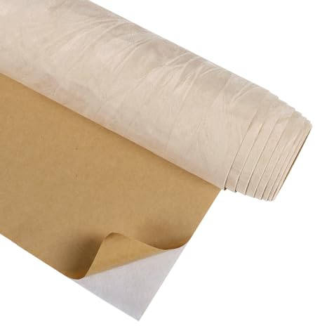 CRE8TIVE Beige Crinkle Crushed Velvet Drawer Liner 12x80 Self Adhesive Velvet Flocking Liner for Jewelry Felt Drawer Box Lining Craft Fabric Wallpaper Beige Contact Paper for Bedroom Dresser Cabinet