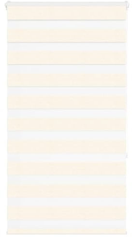 vidaXL Zebrarollo Marmorbeige 85x150 cm Stoffbreite 80,9 cm Polyester, Zebra-Rollo, Doppelrollo, Zebra-Jalousie für Fenster, Doppelrollo, Zebra-Rollo